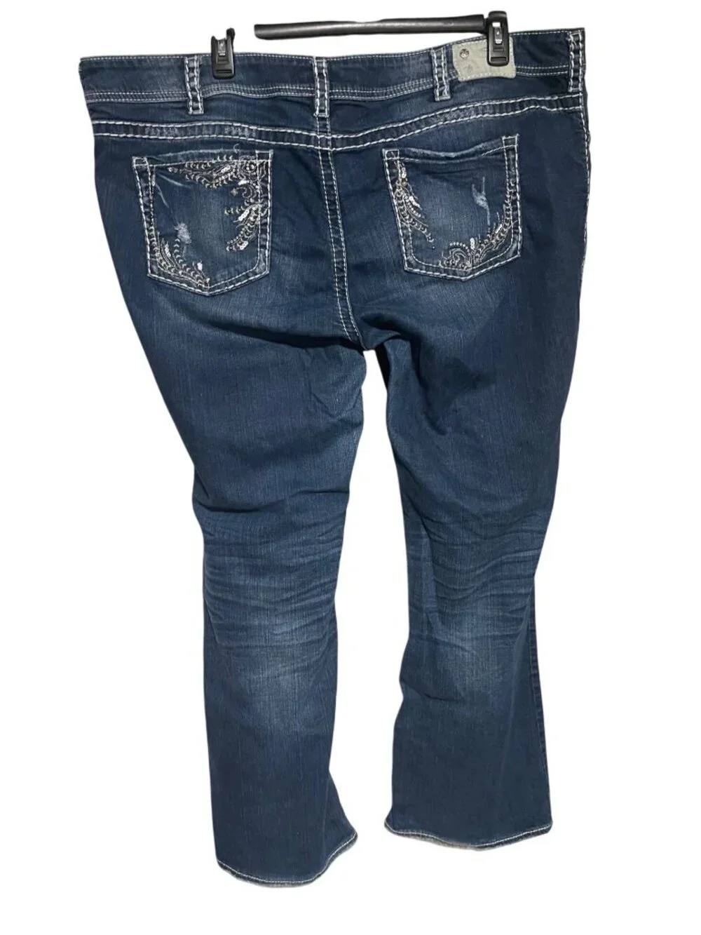 Silver Jeans Suki Bootcut Womens Plus Size 26 Embroidered Embellished Western